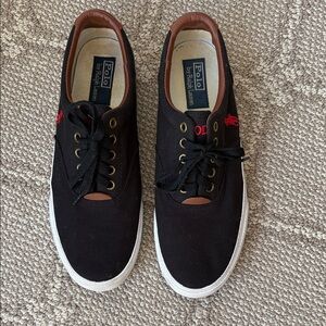 Polo by Ralph Lauren Black and Red Sneakers